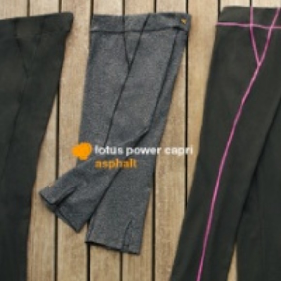 Lucy Lotus Capri Asphalt Heather Running Pants S - Picture 4 of 8